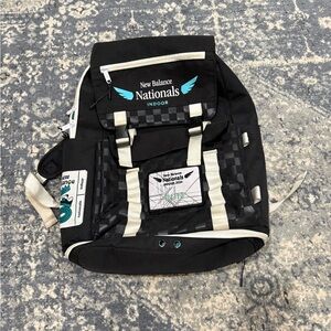 New Balance Nationals Black and White Backpack